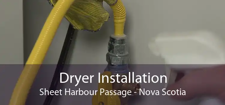 Dryer Installation Sheet Harbour Passage - Nova Scotia